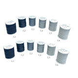200 Yards Small Spool Gray Polyester Thread for Garment Repairs and DIY