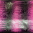 Purple Black Two Tone Alligator Vinyl Fabric,