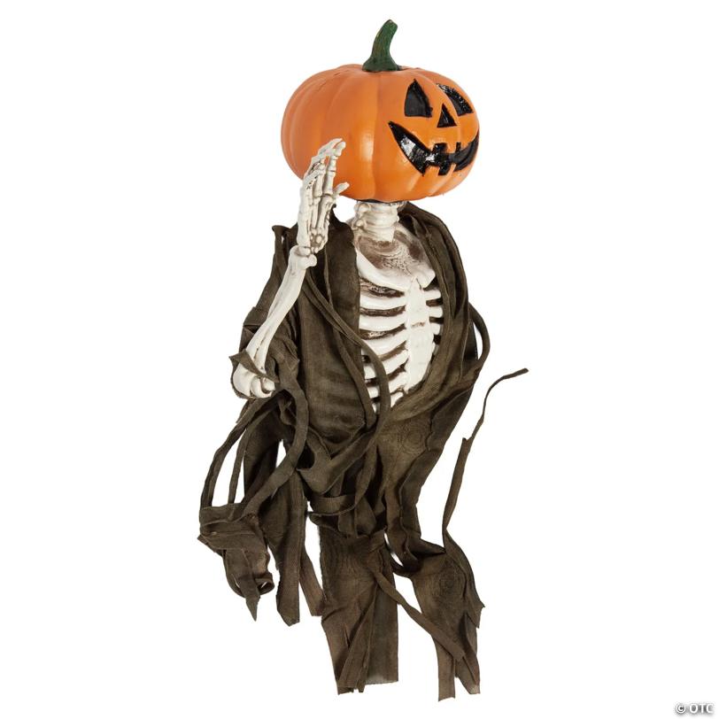17 3/4" Hanging Waving Jack-O'-Lantern Pumpkin Creeper Halloween Decoration