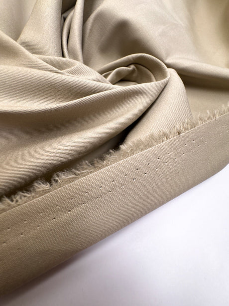 Linen Viscose Twill Blend Beige