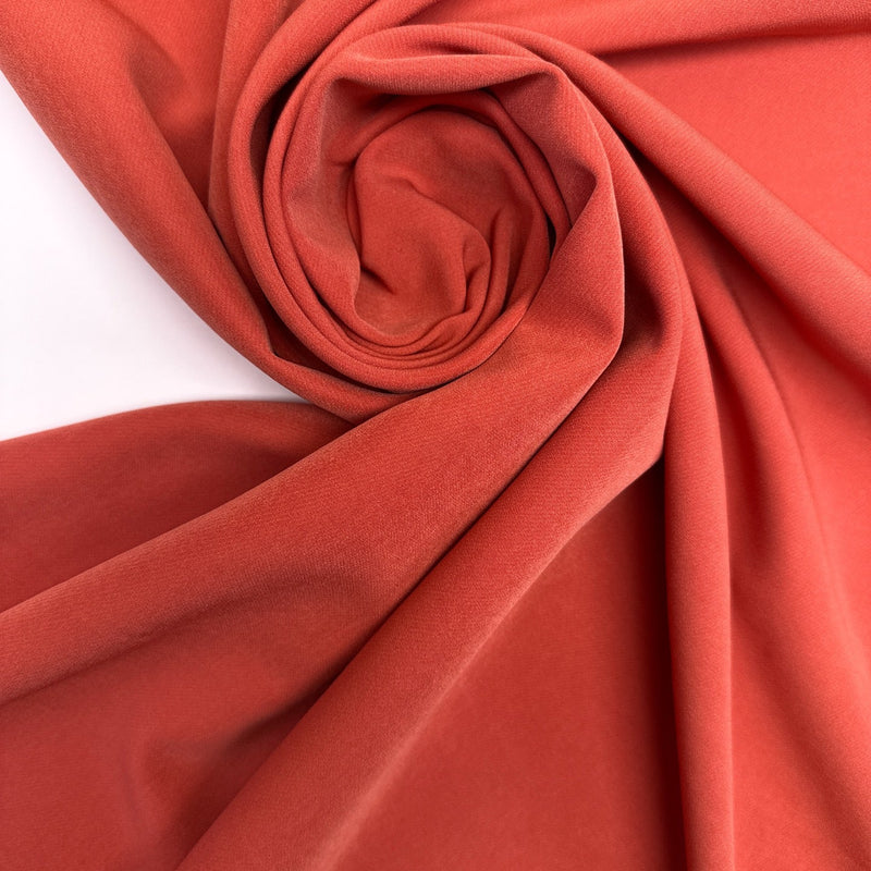 Orange Polyamide Elastane Double Weave