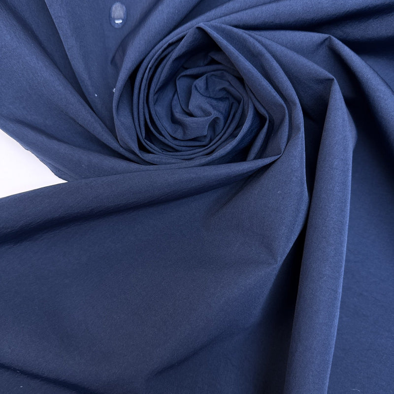 Blue Polyamide Woven Water-Repellent Lightweight Fabric