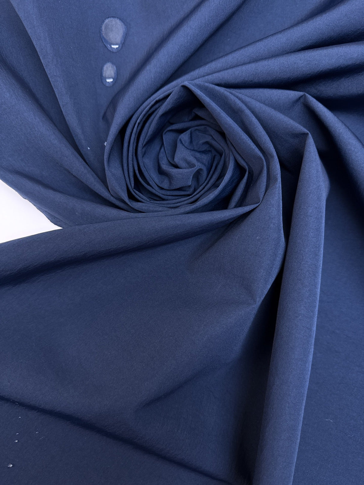 Blue Polyamide Woven Water-Repellent Lightweight Fabric