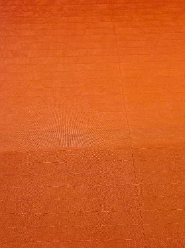 Orange Moiré Knitted Viscose Stretch Fabric