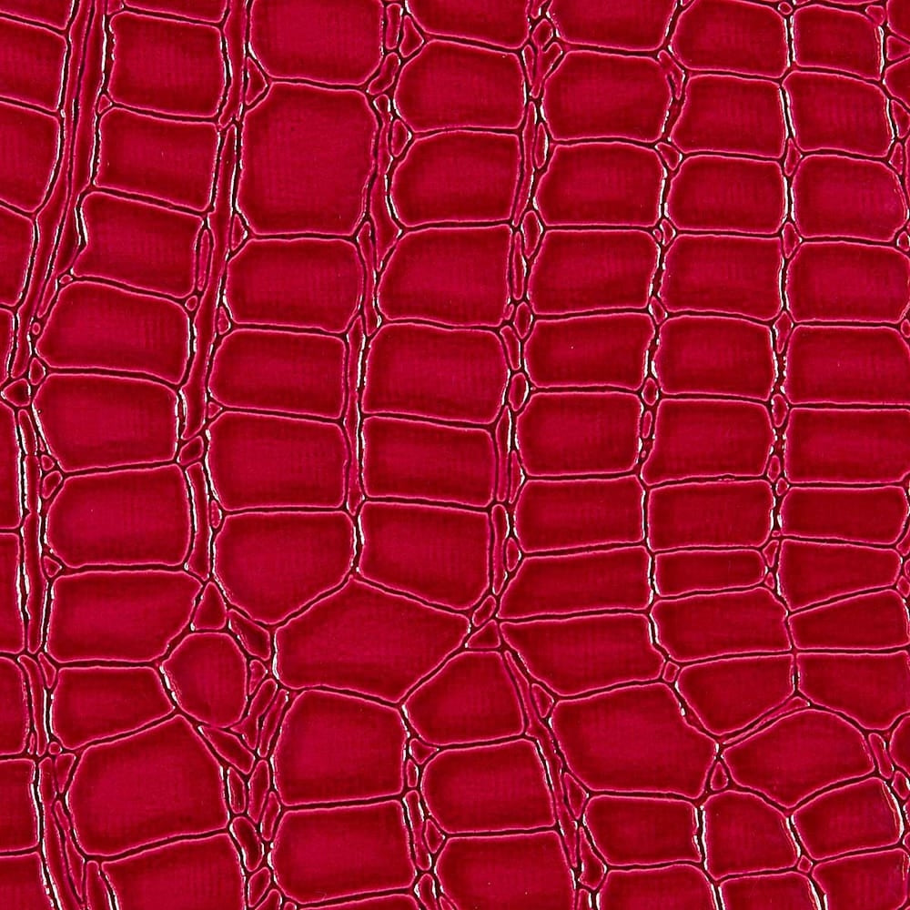 Faux Crocodile Vinyl Fabric - Crocodile Embossed, 54" Width (1 Yard)