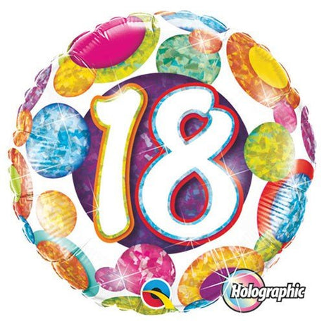 Foil Balloon 18 Big Dots & Glitz