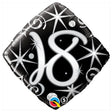 Foil Balloon 18 Elegant Sparkles & Swirls