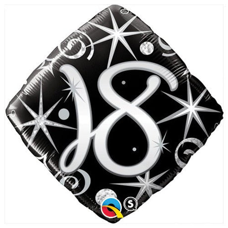 Foil Balloon 18 Elegant Sparkles & Swirls