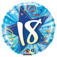 Foil Balloon 18 Inch Shining Star Bright Blue