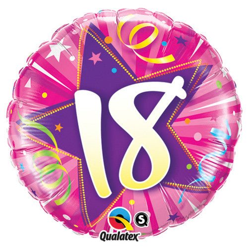 Foil Balloon 18 Inch Hot Pink Star