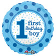 Foil Balloon 1st Birthday Boy