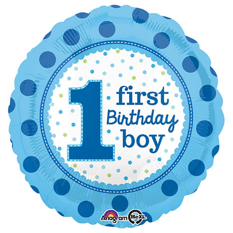 Foil Balloon 1st Birthday Boy