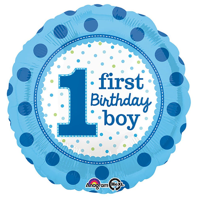 Foil Balloon 1st Birthday Boy