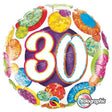 18 Inch Foil Balloon 30 Big Dots & Glitz