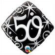 Foil Balloon 50 Elegant Sparkles & Swirls