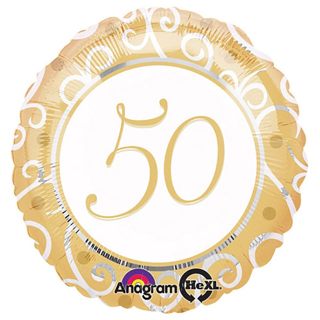 50th Anniversary Foil Balloon 18 Inch