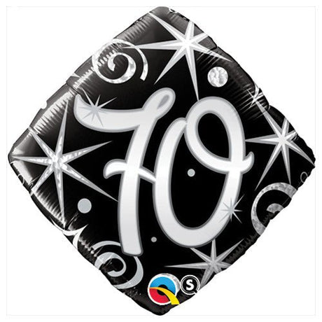 Foil Balloon 70 Elegant Sparkles & Swirls