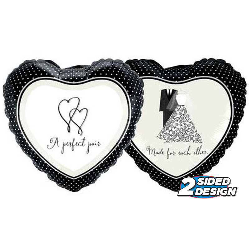 Foil Balloon A Perfect Pair 18 Inch