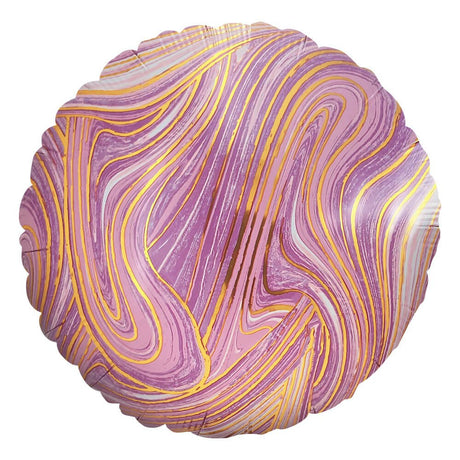 Foil Balloon Lavender & Gold Round