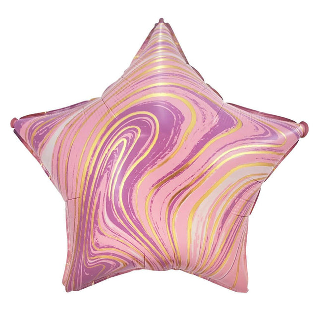Foil Balloon 18 Inch Agate Star Lavender & Gold