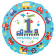 Foil Balloon All Aboard Birthday 18 Inch