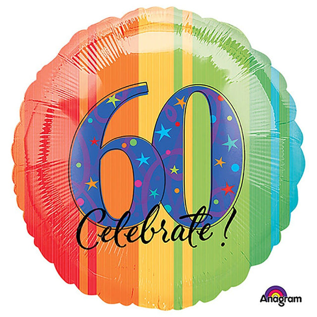 18 Inch 60th Birthday Foil Balloon