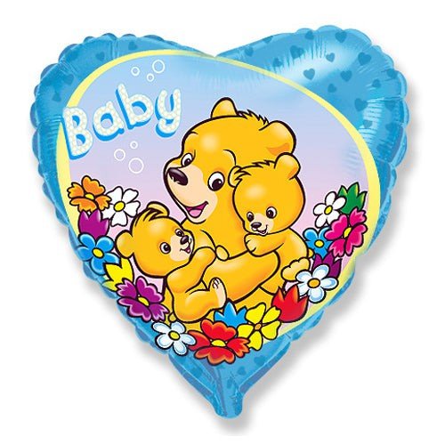 Baby Boy Bears Foil Balloon