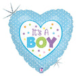 Baby Boy Dots Foil Balloon