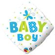 Foil Balloon Baby Boy Dots & Dragonfly