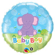 Baby Boy Elephant Foil Balloon