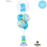 Baby Boy Feet Foil Balloon 18 Inch