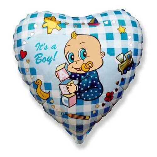 Baby Boy Play Foil Balloon 18 Inch