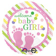 Foil Balloon Baby Feet Girl 18 Inch