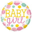 Baby Girl Dots Foil Balloon