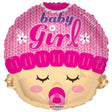 Baby Girl Head Shape Foil Balloon