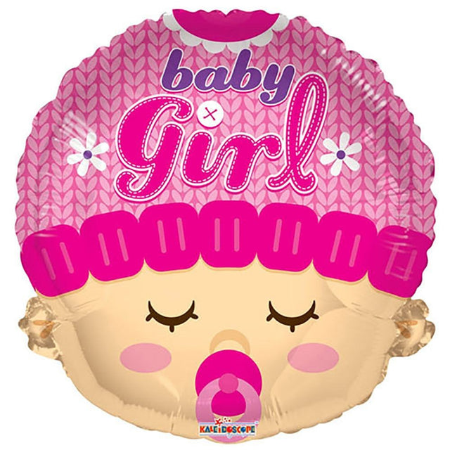 Baby Girl Head Shape Foil Balloon