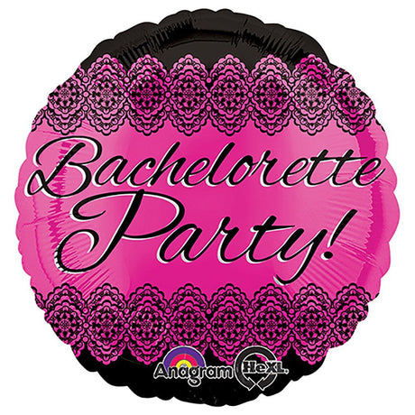 Bachelorette Party Lace Foil Balloon