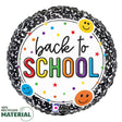 Foil Balloon Back to School Smiley Composition