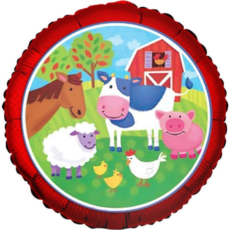 Foil Balloon Barnyard Farm Animals
