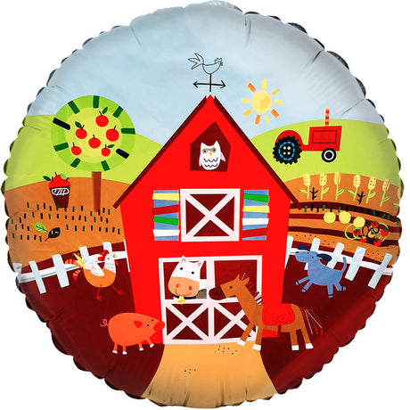 Foil Balloon Barnyard Friends 18 Inch