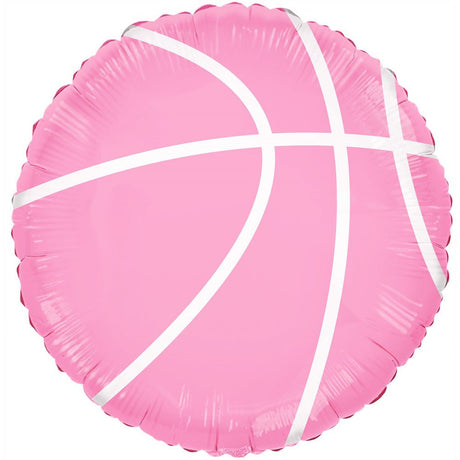 Foil Balloon Basketballer Pink