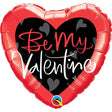Foil Balloon Be My Valentine Script