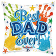 Foil Balloon Best Dad Holographic