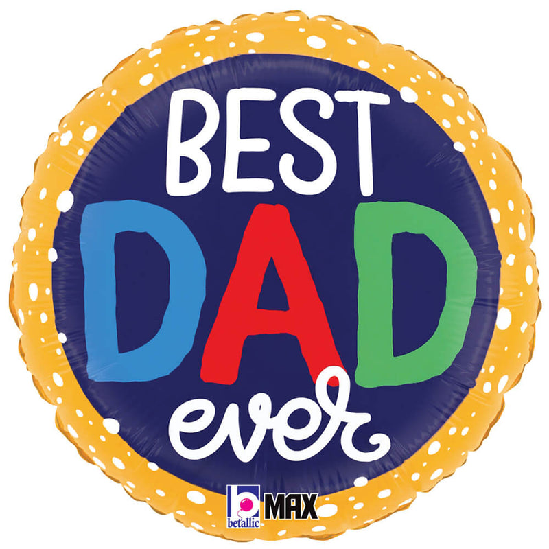 Foil Balloon Best Dad Ever Bubbles