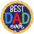 Foil Balloon Best Dad Ever Bubbles