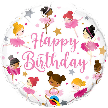 Birthday Ballerinas Foil Balloon
