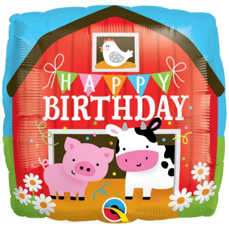 Birthday Barn Foil Balloon 18 Inch