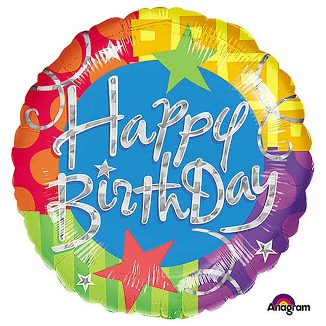 Birthday Foil Balloon 18 Inch Birthday Blitz