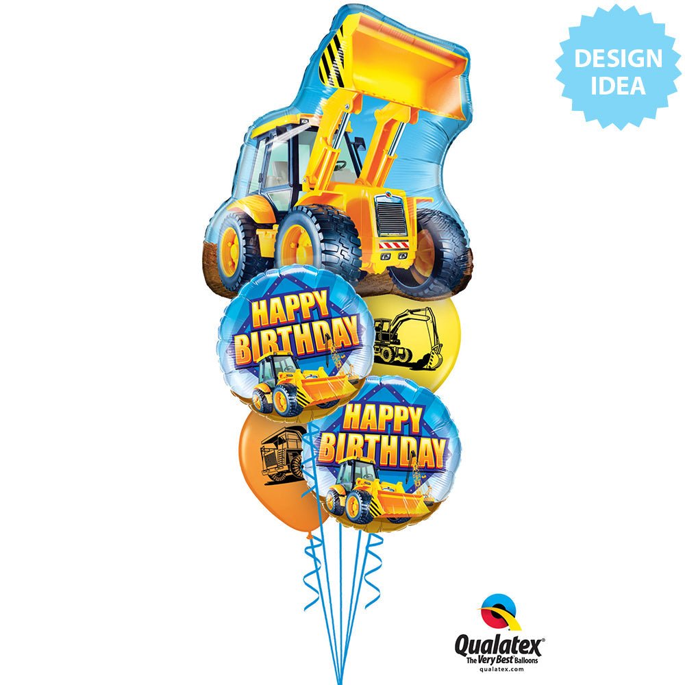 Birthday Construction Zone Foil Balloon