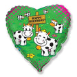 Foil Balloon Birthday Cows 18 Inch